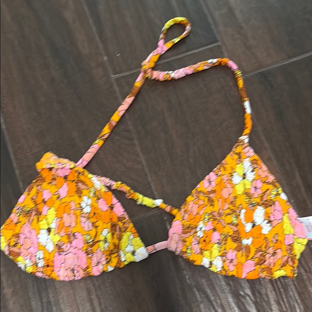 Bright Floral Bikini Top